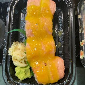 Fujiyama - Cowboy Roll: Deep Fried Scallop, Spicy Tuna Avocado and Mango wrapped in Nori - Japanese Near Me - Dunkirk, Maryland Fujiyama - Cowboy Roll: Deep Fried Scallop, Spicy Tuna Avocado and Mango wrapped in Nori - Japanese Near Me - Dunkirk, Maryland