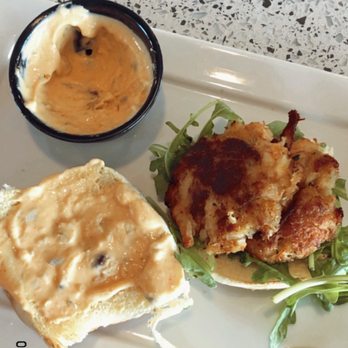 Top Deck Bar - Sailor sliders: crab cakes and pepperochini remoade - New American Near Me - Savannah, Georgia Top Deck Bar - Sailor sliders: crab cakes and pepperochini remoade - New American Near Me - Savannah, Georgia