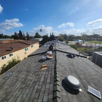 Lara's Roof - One of two buildings completed. They finished one before starting the other. - Roofing Near Me - Los Angeles, California Lara's Roof - One of two buildings completed. They finished one before starting the other. - Roofing Near Me - Los Angeles, California