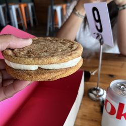 Sweetspot - Snickerdoodle sandwich with cake icing filling. $7.50!!! If it was twice the price I'd still buy it!!!