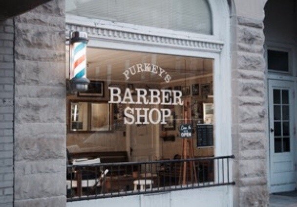 Purkey's Barber Shop Logo