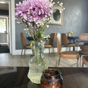 Dorn Michelle's - One of the indoor dining areas - New American Near Me - Castroville, Texas