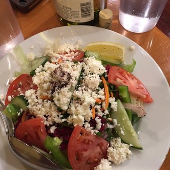 Anatolian Kitchen - Mediterranean Salad, I requested ( for a charge ) Feta cheese - Turkish Near Me - Bethlehem, Pennsylvania