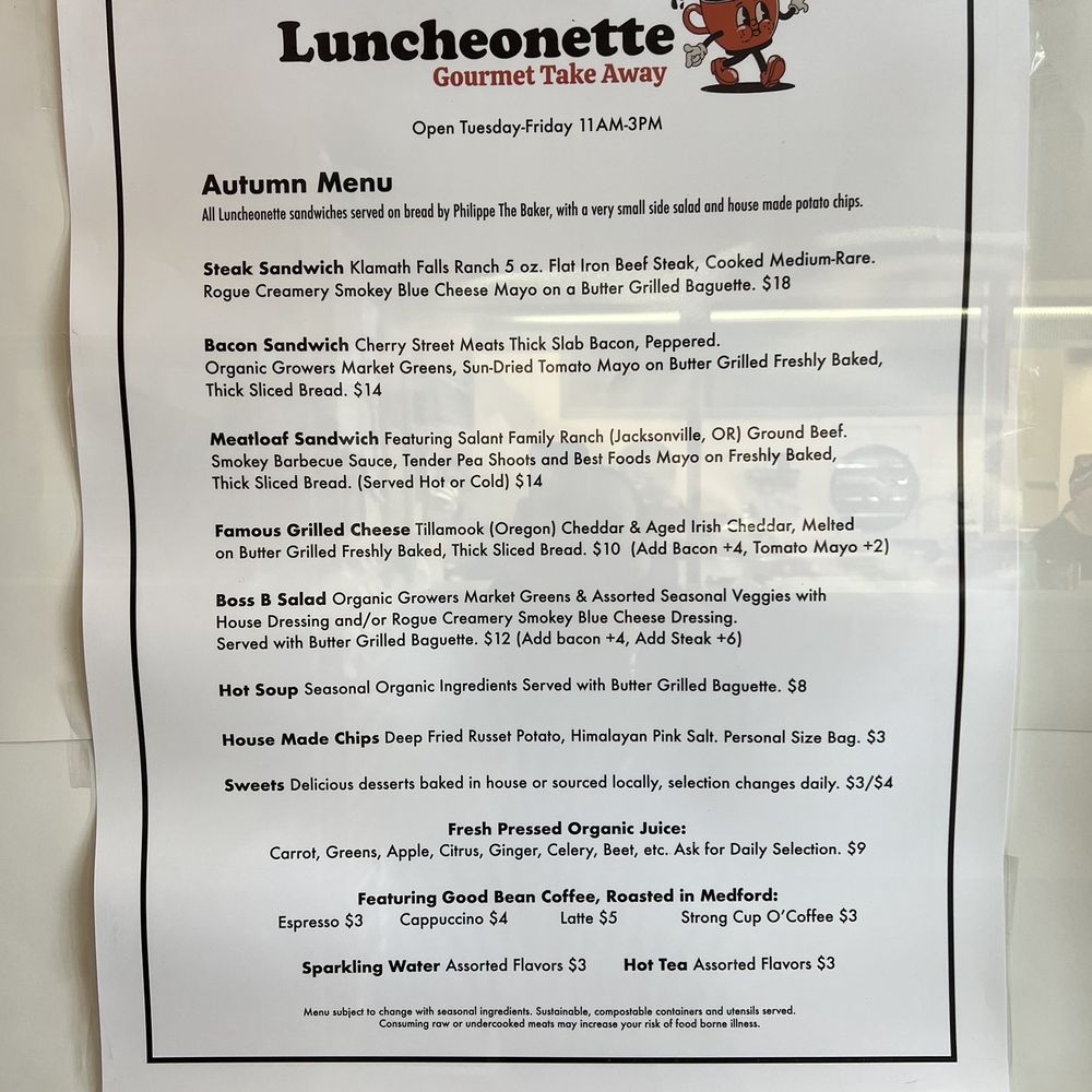 Luncheonette - Menu - Comfort Food Near Me - Medford, Oregon