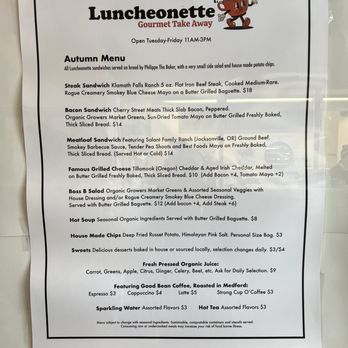 Luncheonette - Menu - Comfort Food Near Me - Medford, Oregon