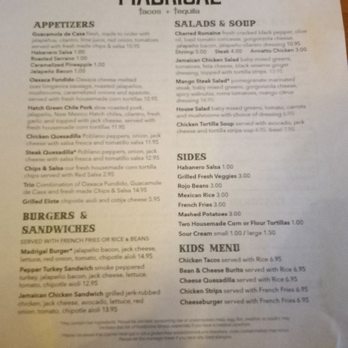 Cocina Madrigal - Menu - Tacos Near Me - Phoenix, Arizona Cocina Madrigal - Menu - Tacos Near Me - Phoenix, Arizona