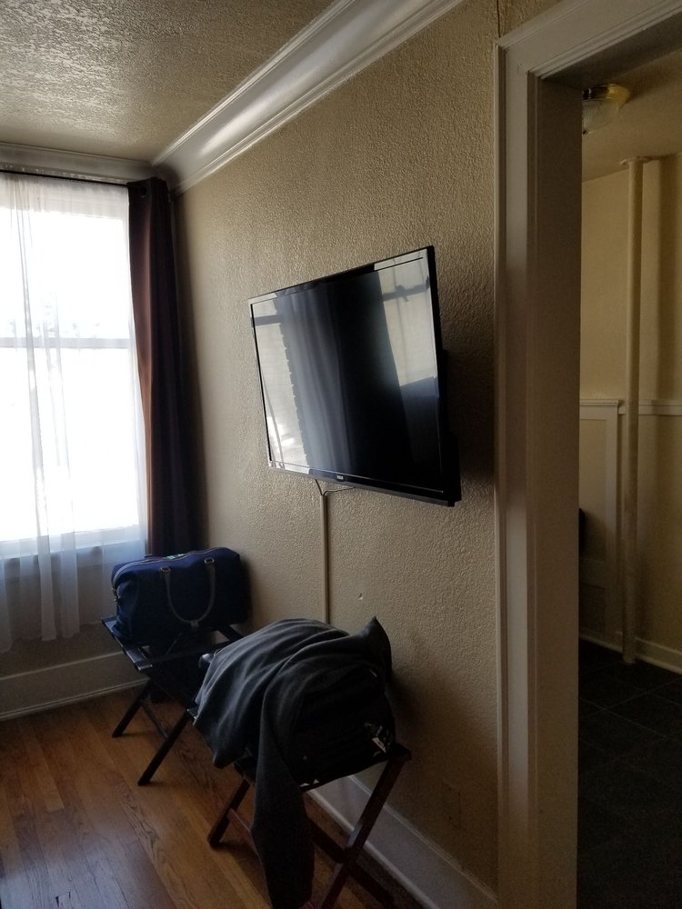 Old School Tv And Bad Covering Of Cords Yelp
