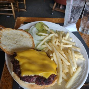 The Beef House - Burger with fries - Seafood Near Me - Covington, Indiana