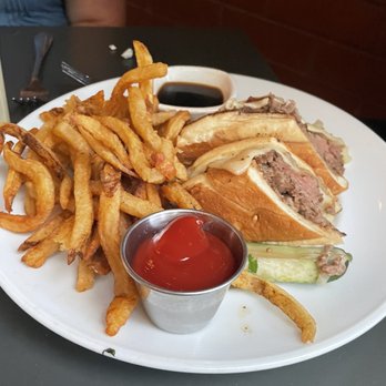 Marlow's Tavern - Prime Rib French Dip Sandwich - New American Near Me - Atlanta, Georgia