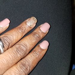 Gel polish over acrylic overlay