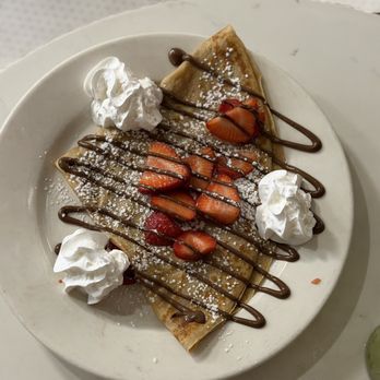 Cafe Bonjour - Strawberry Nutella Crepe - Breakfast & Brunch Near Me - Boston, Massachusetts Cafe Bonjour - Strawberry Nutella Crepe - Breakfast & Brunch Near Me - Boston, Massachusetts