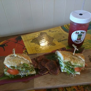 Makani's Magic Pineapple Shack - Tornado turkey with chips, blueberry- lavender lemonade. Yummy!!! - Juice Bars & Smoothies Near Me - Hilo, Hawaii