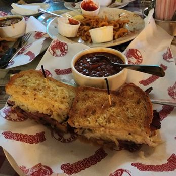 Heroes - Rueben sandwich with beans - American Near Me - Riverside, California Heroes - Rueben sandwich with beans - American Near Me - Riverside, California
