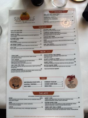 Menu photo 4 Sunset Grille Ocean City, MD