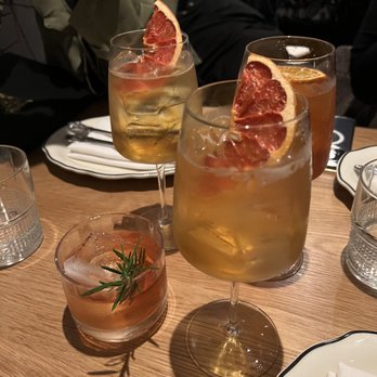 Grazie Nonna - Two elderflower spritz cocktails, one Negroni sbagliato, and one paese del nord - Italian Near Me - Washington, DC, District of Columbia Grazie Nonna - Two elderflower spritz cocktails, one Negroni sbagliato, and one paese del nord - Italian Near Me - Washington, DC, District of Columbia