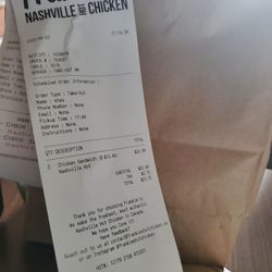 Frankie’s Nashville Hot Chicken - Bill