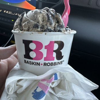 Baskin-Robbins - a person holding a cup of ice cream - Ice Cream & Frozen Yogurt Near Me - Bakersfield, California Baskin-Robbins - a person holding a cup of ice cream - Ice Cream & Frozen Yogurt Near Me - Bakersfield, California
