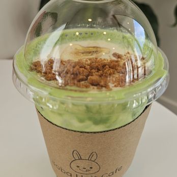 Boba Unit Cafe - Banana Matcha - Bubble Tea Near Me - Roseville, California