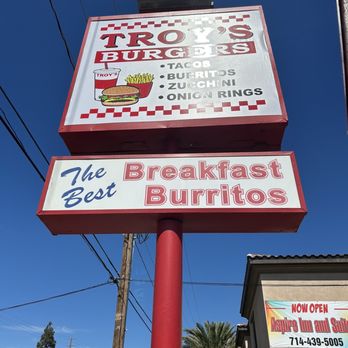 Troy's Drive In - The Troy's sign. - American Near Me - Orange, California