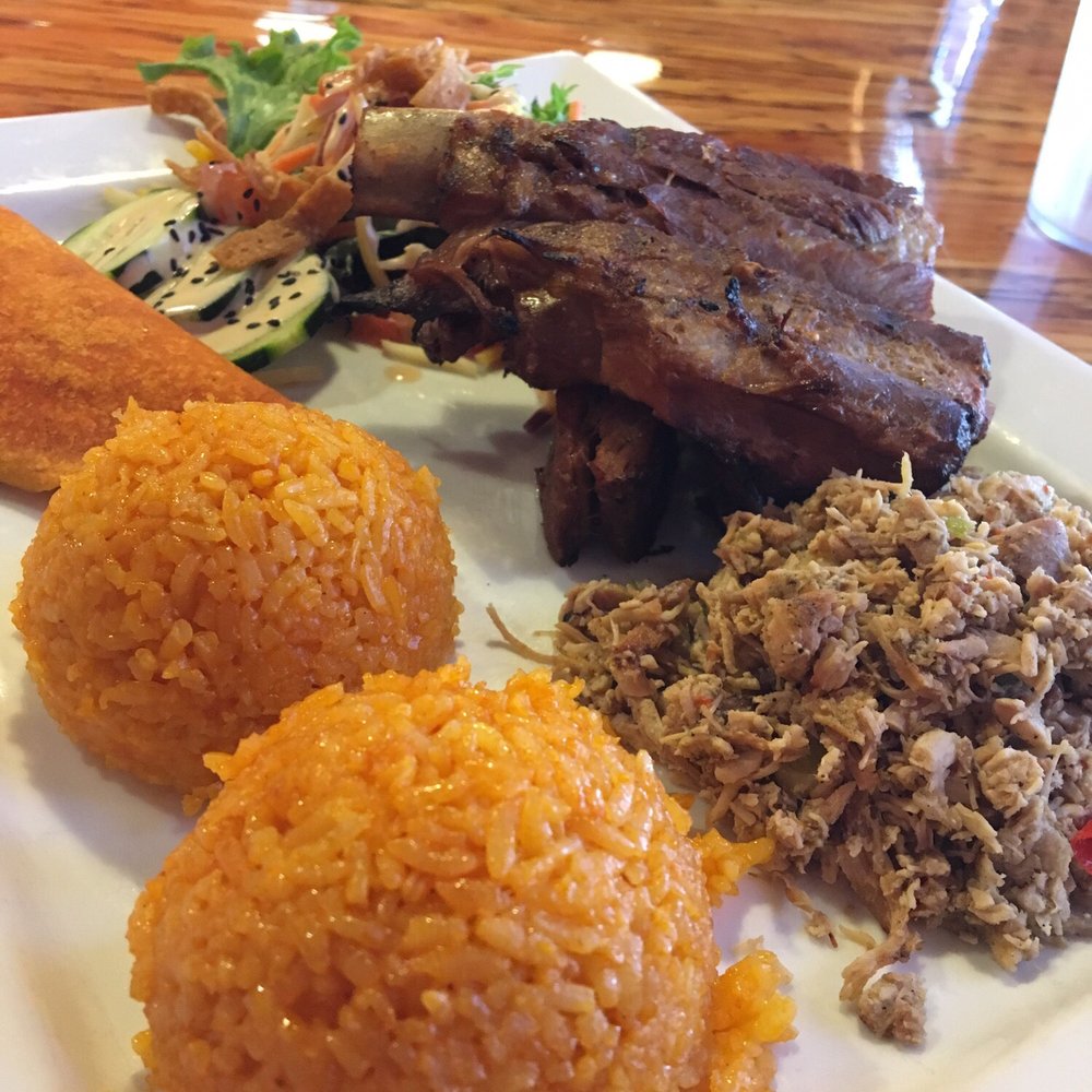 Guahan Grill - Guahan Special with tender pork ribs, chicken kelaguen, red rice, salad and empanadas. OMG, so HAPPYYYY - Barbeque Near Me - Oceanside, California Guahan Grill - Guahan Special with tender pork ribs, chicken kelaguen, red rice, salad and empanadas. OMG, so HAPPYYYY - Barbeque Near Me - Oceanside, California