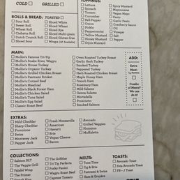 Sandwich menu/order form Sandwich menu/order form