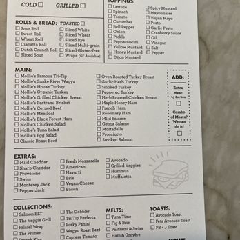 Mollie Stone's - Sandwich menu/order form - Grocery Near Me - Burlingame, California Mollie Stone's - Sandwich menu/order form - Grocery Near Me - Burlingame, California
