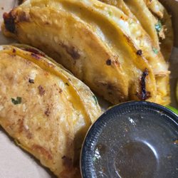 Chicken birria tacos
