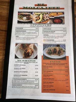 Menu photo 2 El Molcajete Key West, FL