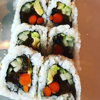 Sushi 4 Reel - Veggie roll with zucchini, carrots, avocado and pickled root vegetable - Sushi Bars Near Me - Oceanside, California Sushi 4 Reel - Veggie roll with zucchini, carrots, avocado and pickled root vegetable - Sushi Bars Near Me - Oceanside, California