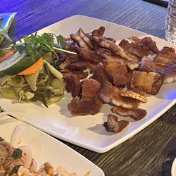 Cutie Lounge - Deep fried pork belly with preserved vegetables