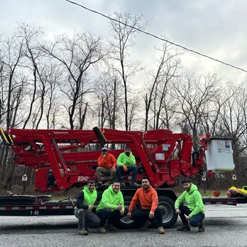 Prestige Tree Experts - Posing in front of our spider lift - Tree Services Near Me Prestige Tree Experts - Posing in front of our spider lift - Tree Services Near Me