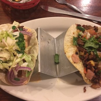 Araujos Restaurant - Left taco is the Taco de Pescado and on the right is the Alhambre - Mexican Near Me - Denver, Colorado Araujos Restaurant - Left taco is the Taco de Pescado and on the right is the Alhambre - Mexican Near Me - Denver, Colorado