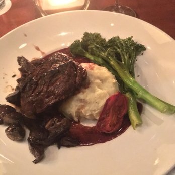Seasons 52 - Filet Mignon with Yukon Potatoes and Sautéed Broccolini - Seafood Near Me - Birmingham, Alabama Seasons 52 - Filet Mignon with Yukon Potatoes and Sautéed Broccolini - Seafood Near Me - Birmingham, Alabama