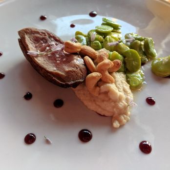 Wolf's Ridge Brewing - Duck breast, fava beans and cashew puree - Breweries Near Me - Columbus, Ohio Wolf's Ridge Brewing - Duck breast, fava beans and cashew puree - Breweries Near Me - Columbus, Ohio