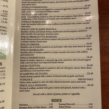 Traditions Italian Ristorante - Menu - Italian Near Me - Saco, Maine
