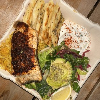 Limoné Mediterranean - Salmon Plate - Mediterranean Near Me - Glendora, California Limoné Mediterranean - Salmon Plate - Mediterranean Near Me - Glendora, California