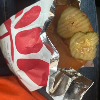 Chick-fil-A - Don't waste your hard earned money! Extra pickles like this? Refuse to give a receipt? Wow! - Fast Food Near Me - Conway, South Carolina Chick-fil-A - Don't waste your hard earned money! Extra pickles like this? Refuse to give a receipt? Wow! - Fast Food Near Me - Conway, South Carolina