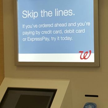 Walgreens - So I used the kiosk. I paid for faster service. I'm now waiting in line. Is there a point to this new kiosk? I'm still waiting in line. - Drugstores Near Me - Chicago, Illinois Walgreens - So I used the kiosk. I paid for faster service. I'm now waiting in line. Is there a point to this new kiosk? I'm still waiting in line. - Drugstores Near Me - Chicago, Illinois