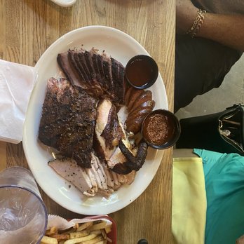 The County Line - 5 Meat Smokehouse Platter - Barbeque Near Me - San Antonio, Texas The County Line - 5 Meat Smokehouse Platter - Barbeque Near Me - San Antonio, Texas