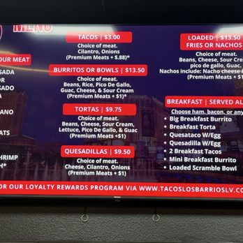 Tacos Los Barrios - Menu - Mexican Near Me - Henderson, Nevada Tacos Los Barrios - Menu - Mexican Near Me - Henderson, Nevada