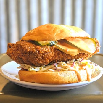 The Bantam Kitchen - a fried chicken sandwich on a bun - American Near Me - Redding, California