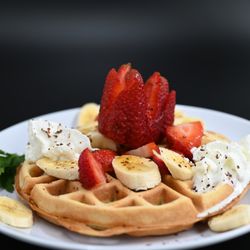 JGoody Cafe Bakery - Strawberry and Banana Waffle