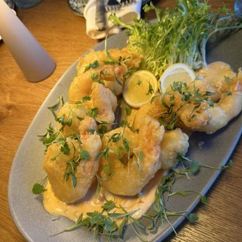 RARE 1981 - Tempura Shrimp Chill Lime Sauce, Arugula Salad - American Near Me - Wesley Chapel, Florida RARE 1981 - Tempura Shrimp Chill Lime Sauce, Arugula Salad - American Near Me - Wesley Chapel, Florida
