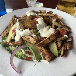 The Crazy Cowboy - Chicken Caribbean salad.