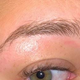 Brow waxing