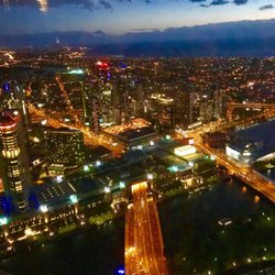 Melbourne Observation Deck - When the lights come up on the city ...
