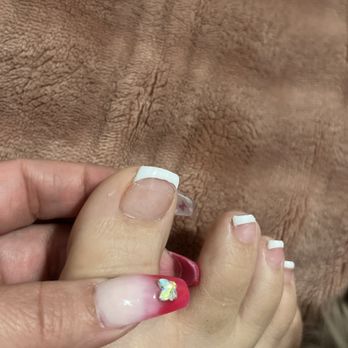 Grand Nails Lounge - You can see a harsh line it looks like my nail is broken. - Nail Salons Near Me - Glendale, Arizona
