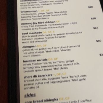 Musang Seattle - Dinner menu - Filipino Near Me - Seattle, Washington Musang Seattle - Dinner menu - Filipino Near Me - Seattle, Washington