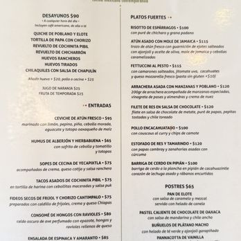 Piloncillo y Cascabel - Menu - Diners Near Me - México, D.F., DIF