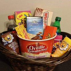 Baskets by JaVon - Large movie night giftbasket